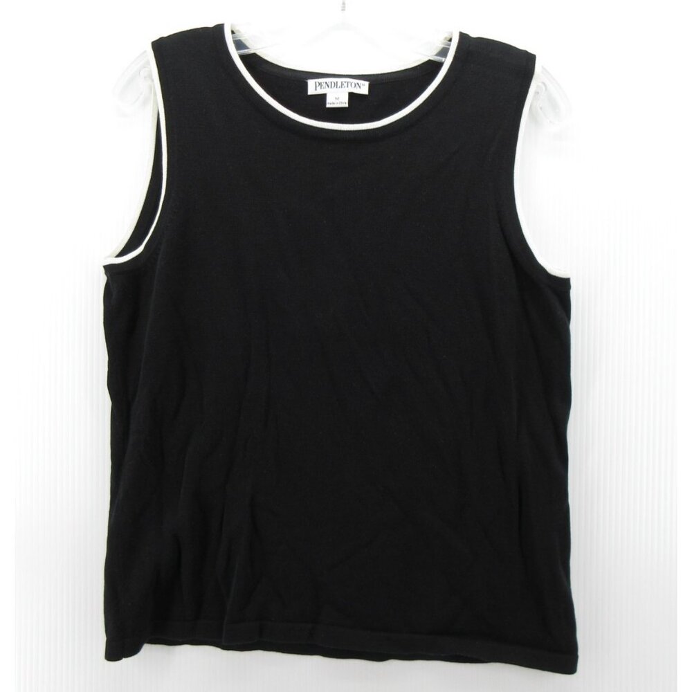 Pendleton Sweater Medium Vest Pullover Ringer Cla… - image 1